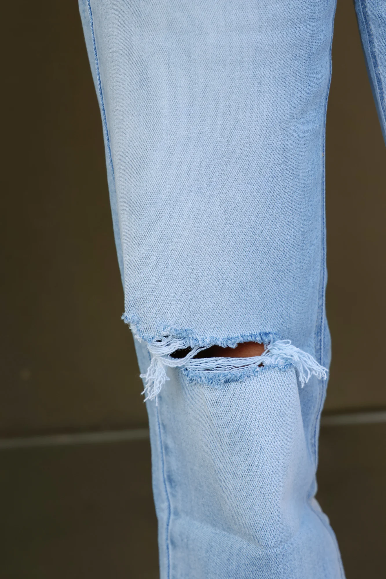 ZOE WIDE CUFF STRAIGHT LEG JEANS - Image 4