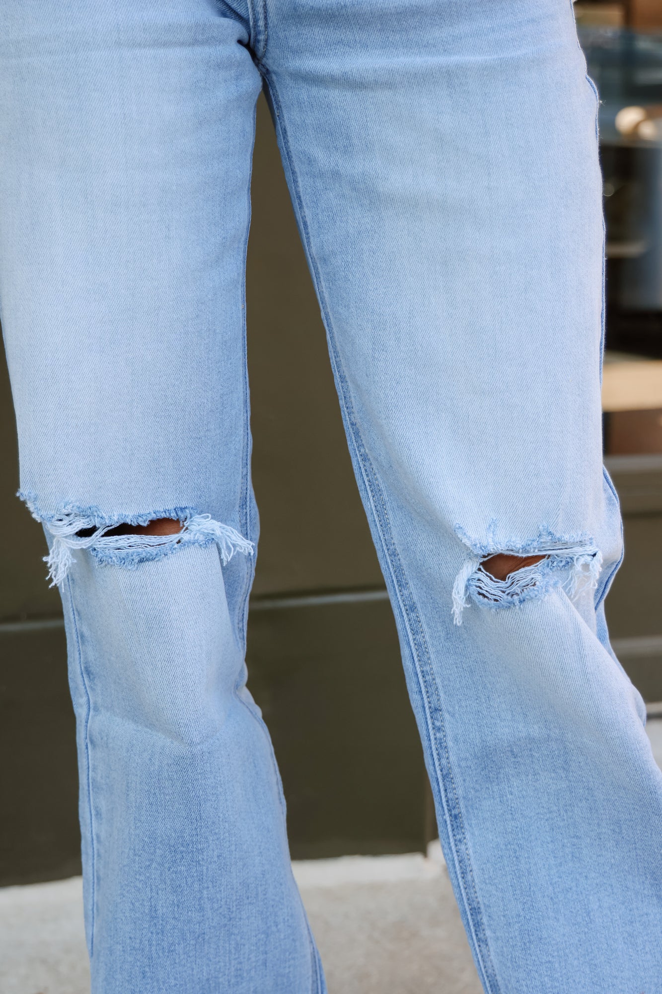 ZOE WIDE CUFF STRAIGHT LEG JEANS - Image 5