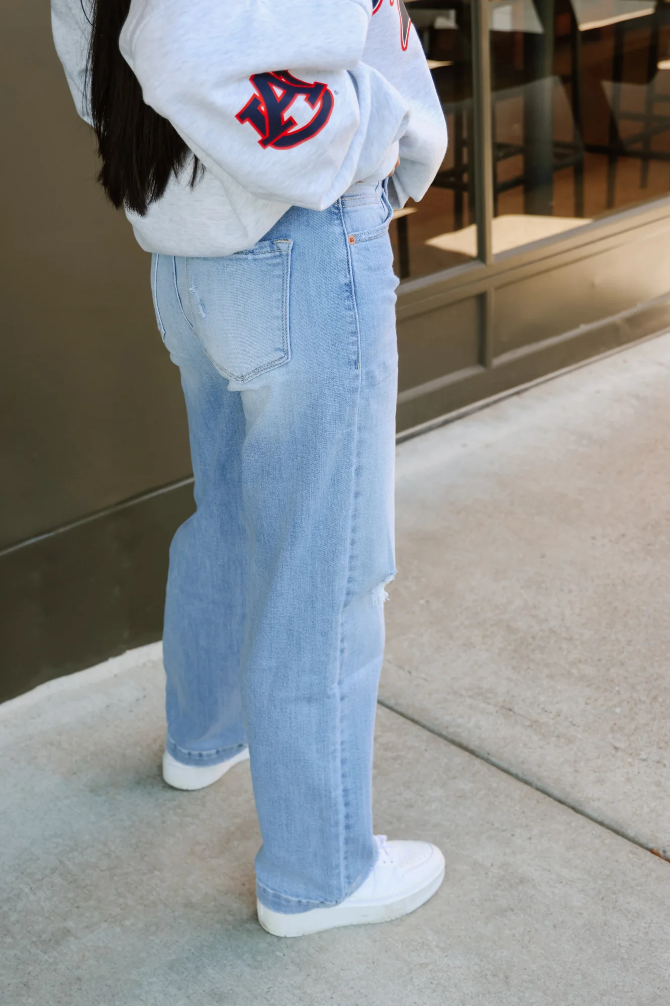 ZOE WIDE CUFF STRAIGHT LEG JEANS - Image 8