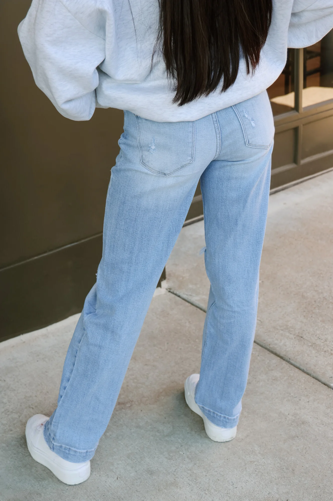 ZOE WIDE CUFF STRAIGHT LEG JEANS - Image 9